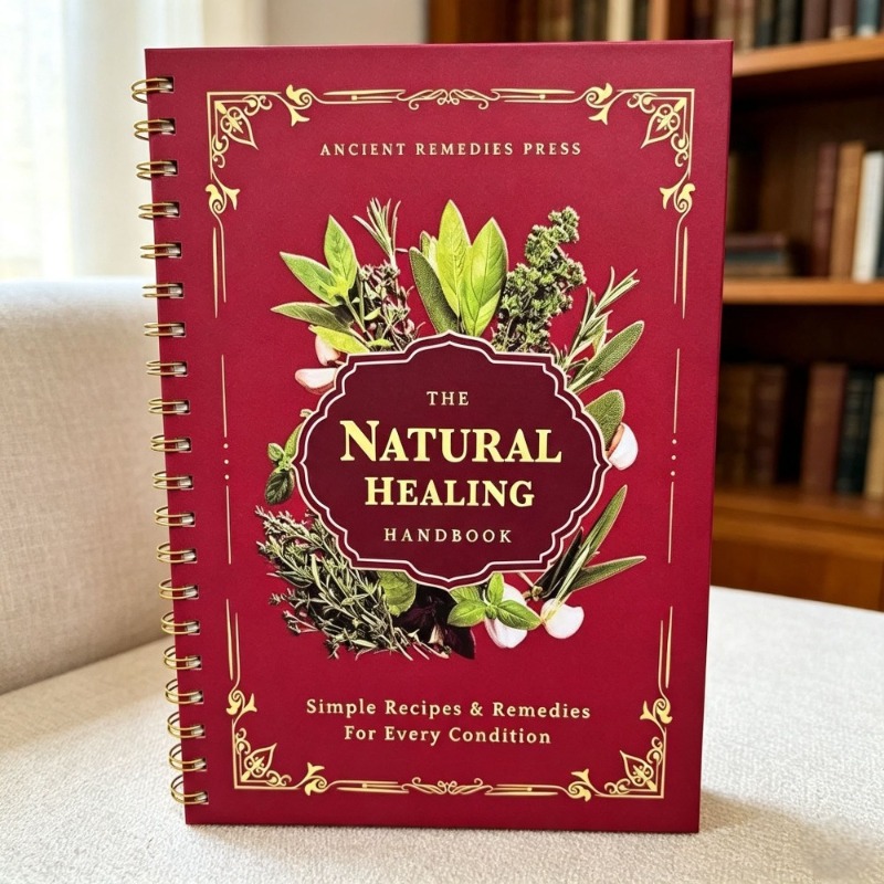 Herbal Holistic Wellness - คู่มือการบำบัดด้วยสมุนไพรตามธรรมชาติ, คู่มือสมุนไพรแบบเย็บเล่ม, หนังสือการรักษาด้วยสมุนไพรแบบองค์รวมสำหรับผู้รักสุขภาพ, ฉบับภาษาอังกฤษ