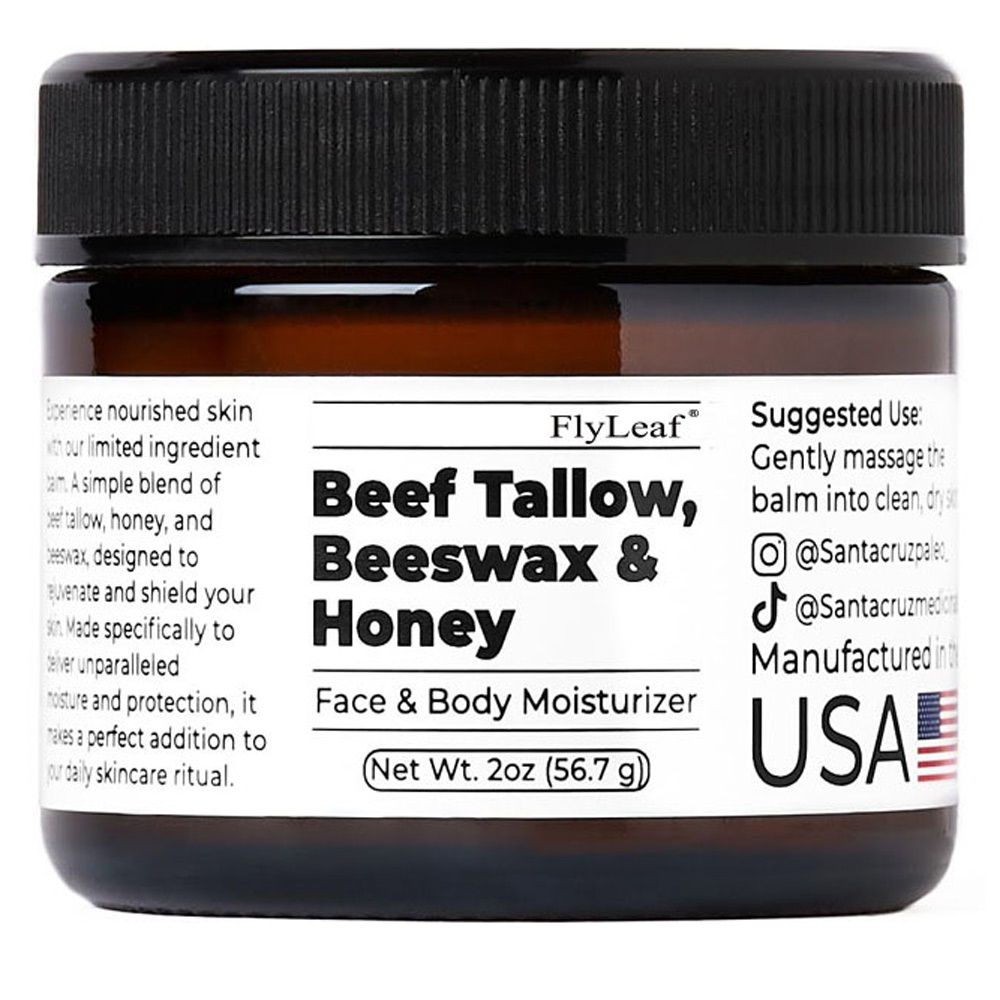 Healing Wellness - วิปปิ้งเนื้อสูงและน้ําผึ้งบาล์ม Moisturizing Beef Tallow Face ครีมโลชั่นหญ้า