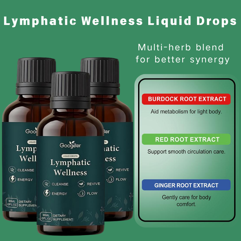 Herbal Wellness For You - หยดของเหลวเสริมสร้างระบบน้ำเหลือง 60 มล. ผลิตภัณฑ์เสริมอาหารสมุนไพรธรรมชาติ ช่วยเพิ่มการไหลเวียนโลหิต บำรุงร่างกายทุกวัน
