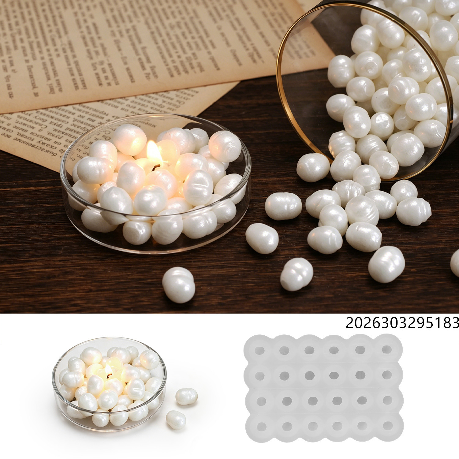 แม่พิมพ์เทียนหอมรูปไข่มุกทะเล, - Healing Wellness บทวิจารณ์และราคา