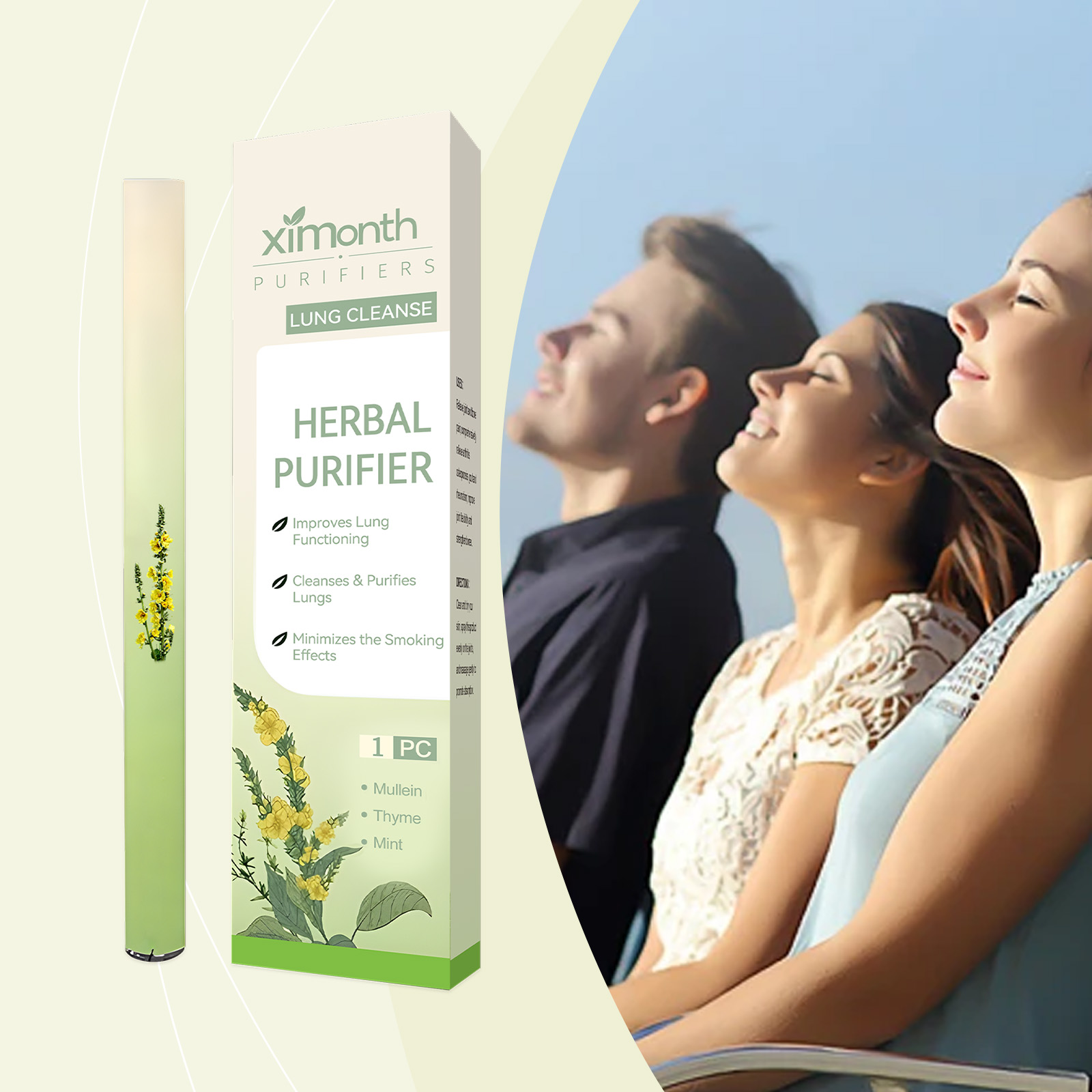 แท่งสมุนไพรธรรมชาติ ช่วยให้ลมห - Herbal Wellness For You บทวิจารณ์และราคา