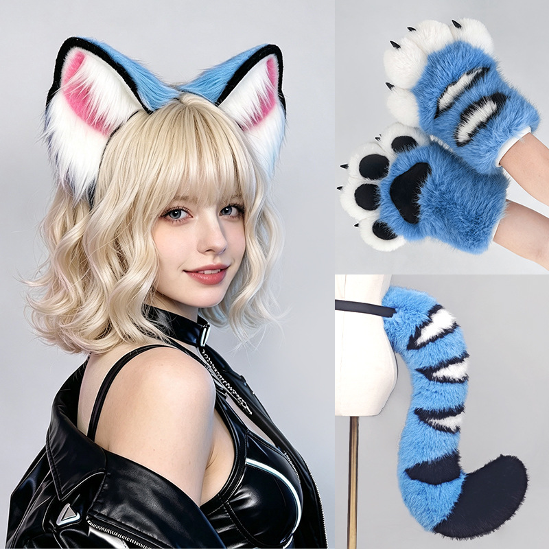 ชุดคอสเพลย์สาวน้อยแมวเสือสีฟ้า - Cat Claw Bark บทวิจารณ์และราคา