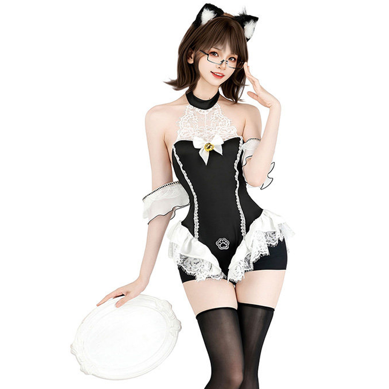 ชุดบอดี้สูทลายอุ้งเท้าแมวดำ An - Cat Claw Bark บทวิจารณ์และราคา