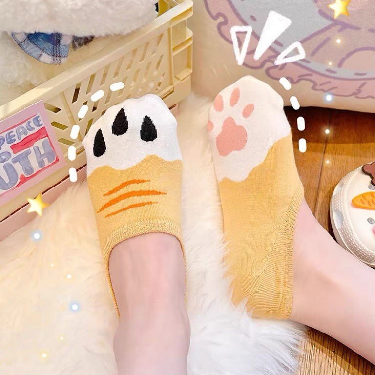 ถุงเท้าลายอุ้งเท้าแมวน่ารักสำห - Cat Claw Bark บทวิจารณ์และราคา
